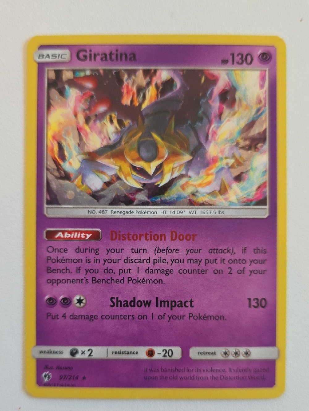 Pokemon Giratina Card